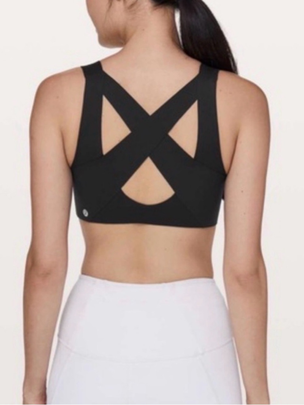 lululemon athletica Enlite Black Crisscross Back Sports Bra NWOT